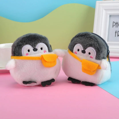 Cute Penguin Mini Wallet - Kawaii Coin Purse Keychain