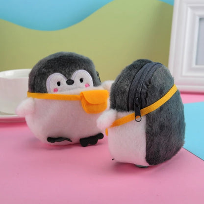 Cute Penguin Mini Wallet - Kawaii Coin Purse Keychain