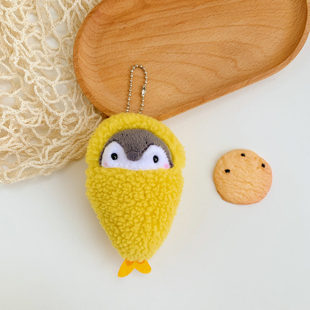 Penguin Plush Keychain - Kawaii Breakfast Series Mini Bag Charm