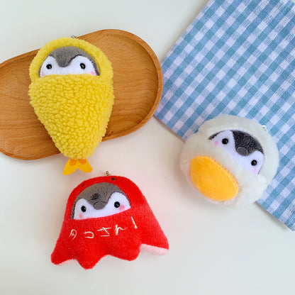 Penguin Plush Keychain - Kawaii Breakfast Series Mini Bag Charm