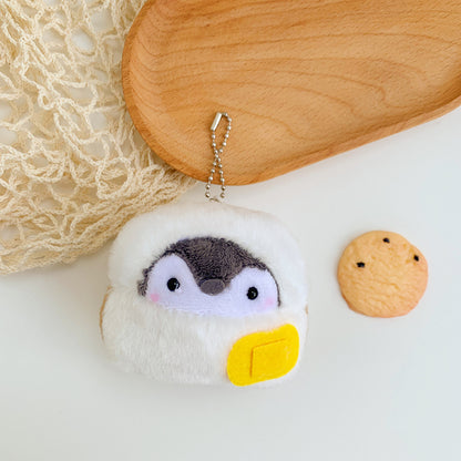 Penguin Plush Keychain - Kawaii Breakfast Series Mini Bag Charm