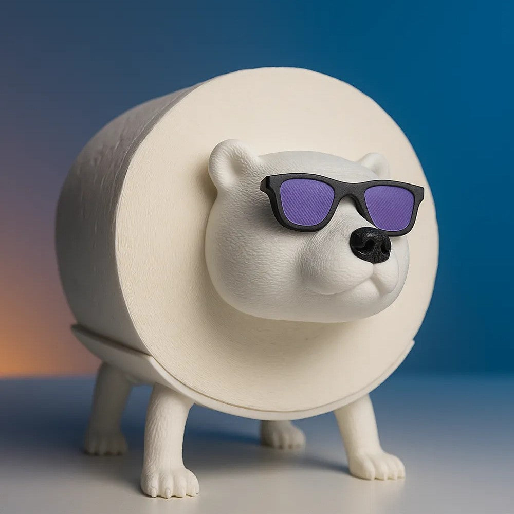 Polar Bear Toilet Paper Holder Creative Ornaments