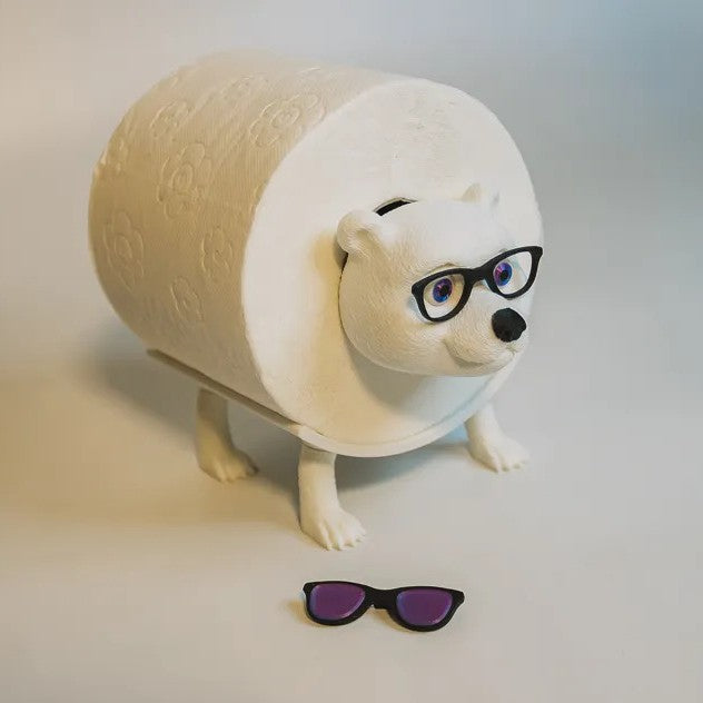 Polar Bear Toilet Paper Holder Creative Ornaments