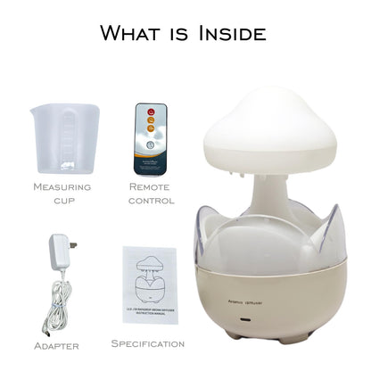 Raindrop Portable Humidifier Cloud Oil Diffuser 230ML