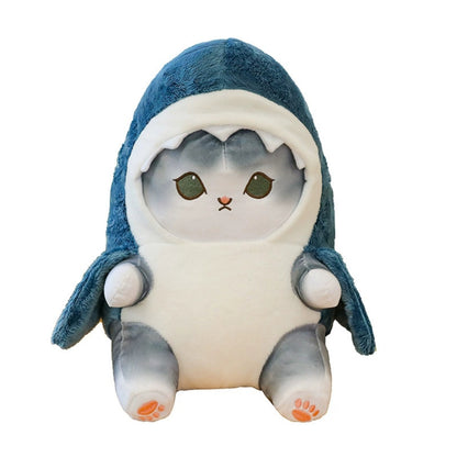 Shark Cat Plush Pillow Toy