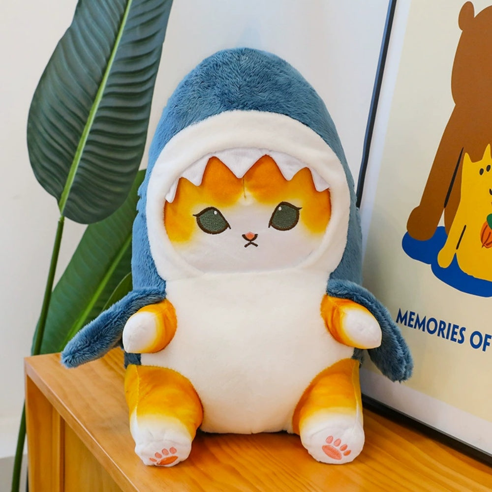 Shark Cat Plush Pillow Toy