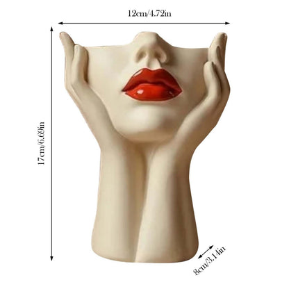 Women's Head Shape Boho Feminist Decoration Makeup Brush Holder