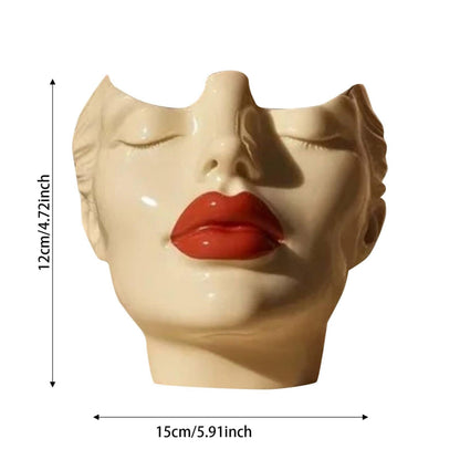 Women's Head Shape Boho Feminist Decoration Makeup Brush Holder